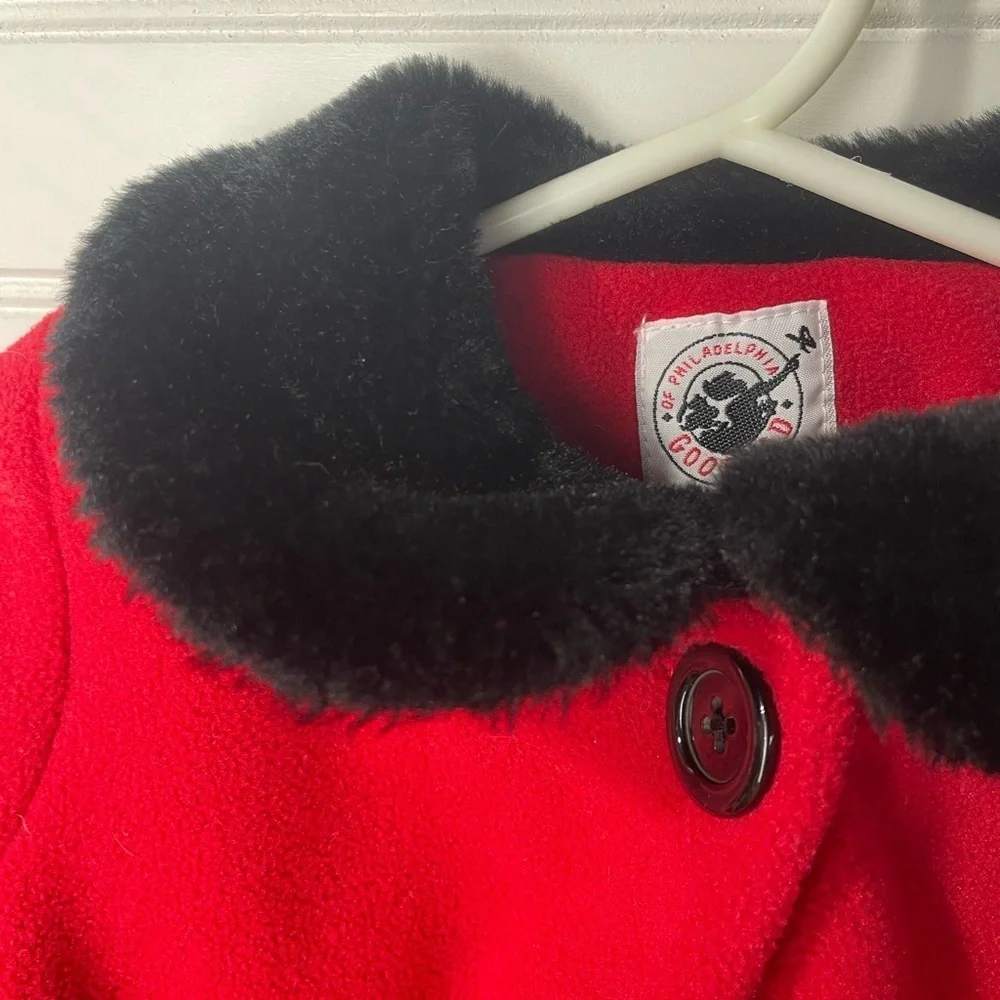 Goodlad Toddlers Red and Black Button Dress-Up Coat Size 24 Months